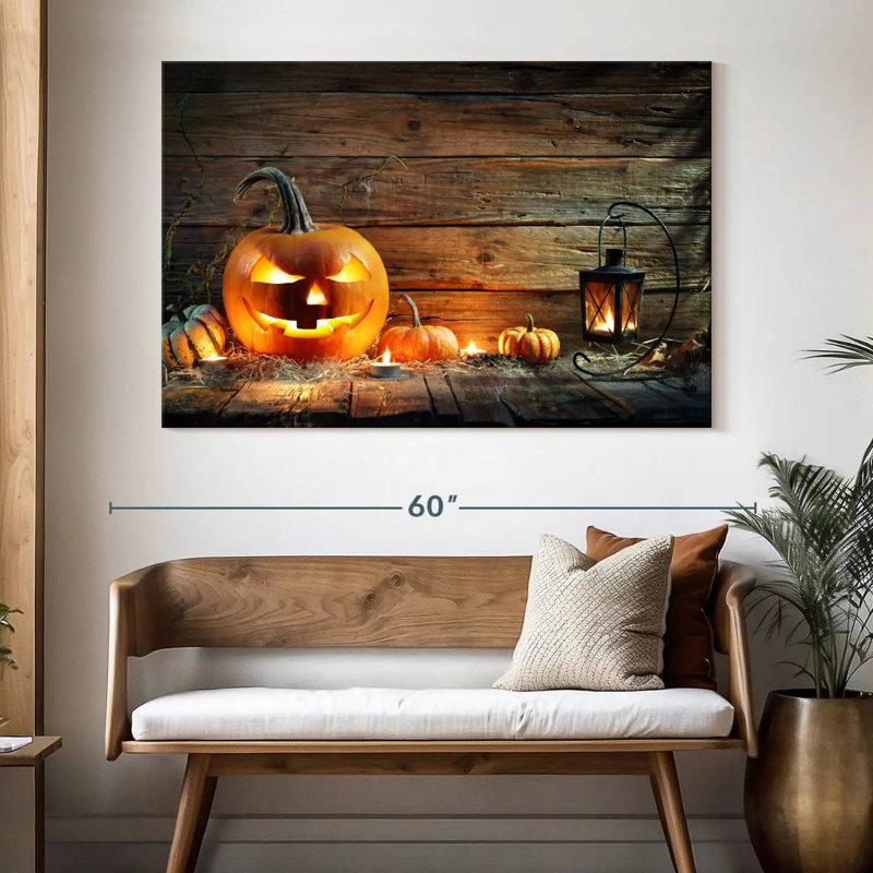 Jack O Lantern rustique, H 34 po x l 51 po