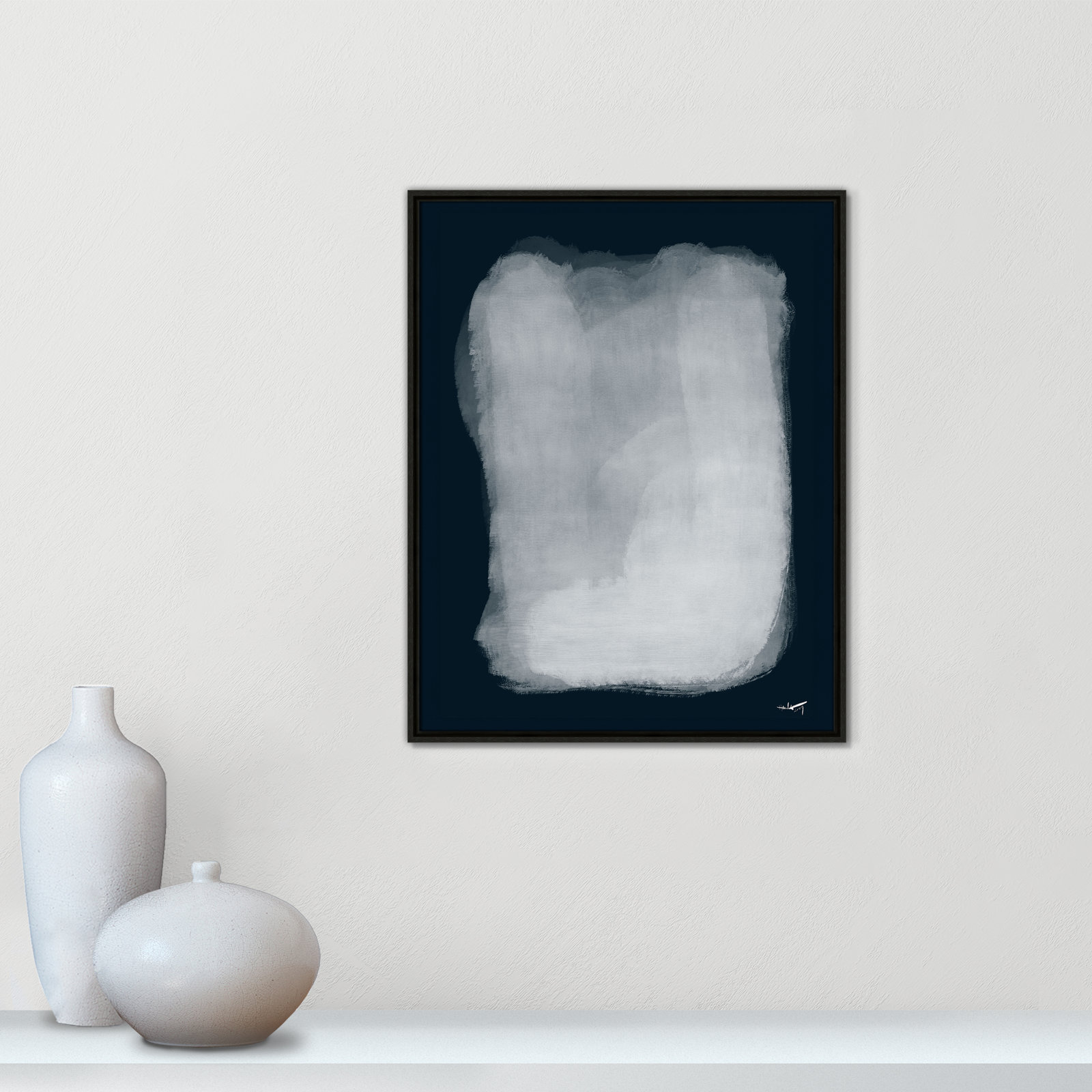 Gelder "Calme 001" Print by N.Atelier, 29.5" H x 23.5" W, Espresso