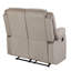 Causeuse transitionnelle en tissu de microfibre
