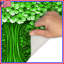 Tapis de bain vert à motif floral-2131176704
