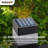Sunjoy Garden Fence Solar Border Fencing with Waterproof LED Path Lights, Panel Outdoor Decorative Garden Fences-100215122
