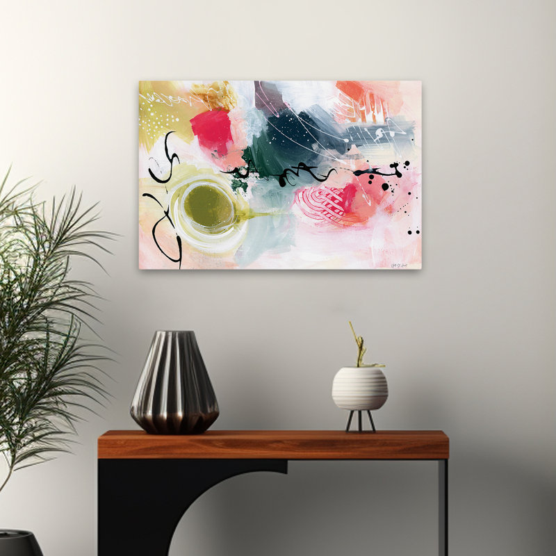 Abstrait lumineux - Graffiti abstrait II, H 16 po x l 24 po