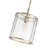 1-Light Handcrafted Textured Water-Glass Cylinder Pendant-1347820205