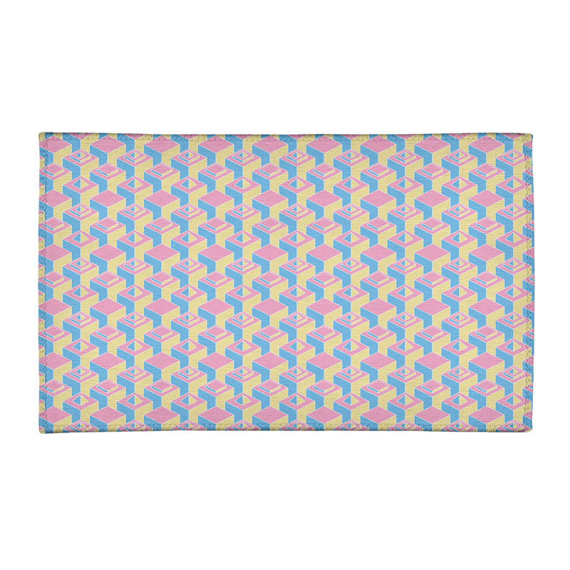 Chenille Geometric Indoor Rug, Rectangle 2' x 3'