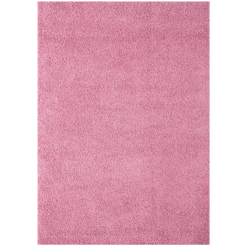 Myshaggy Collection Rugs Solid Design in Pink, Rectangle 160 x 230cm
