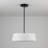 HaloGlow 1-Light Fabric Shade Ring LED Pendant