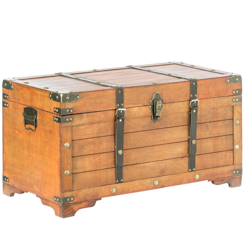 Royalton Solid Wood Accent Trunk, Rustic