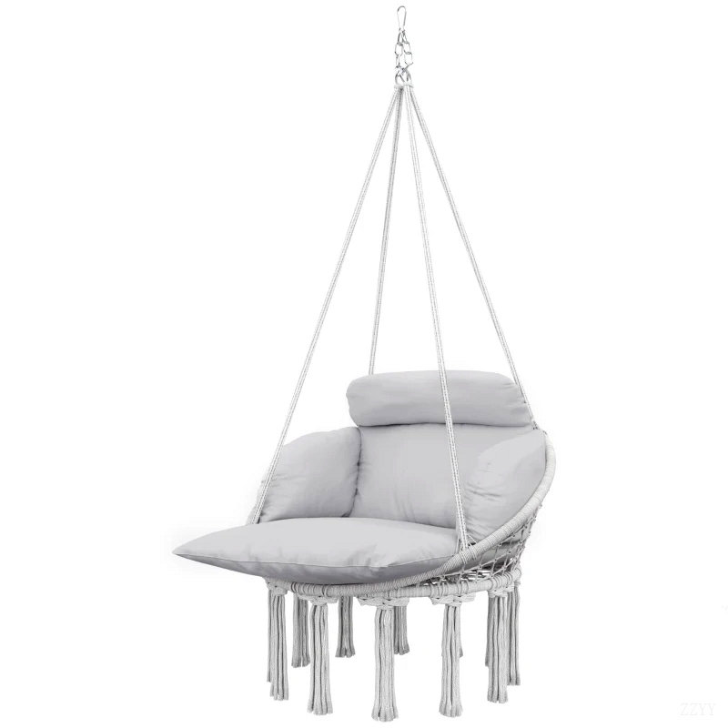 Outdoor Hanging Chair,Hammock Swing Chair, Gray