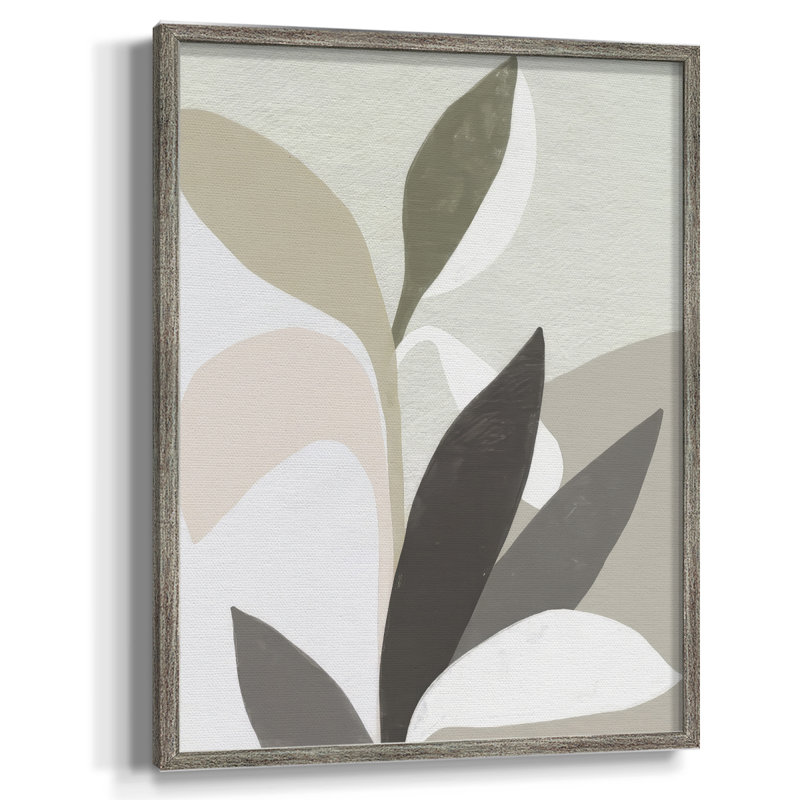 Papier découpé Sproutling I, reproduction encadrée - bois massif, H 11 po x l 9 po