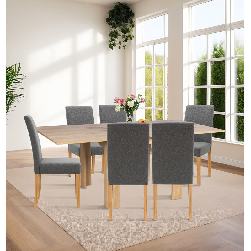 Ludden 6 - Person Dining Set, Grey