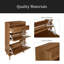Rotin, armoire à 2 portes et 1 tiroir Allen, range-chaussures, double couche, convient à l'entrée-1884427647