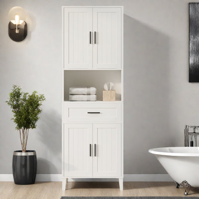Freestanding Tall Bathroom Cabinet With A Drawer