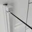 Porte de douche pivotante en verre trempé de 1/4 po de 6 mm avec cadre en aluminium, réversible pour une ouverture à droite ou à gauche, facile à installer dans la salle de bain avec un système de hauteur de 72 po et des charnières en alliage de zinc rouille-131256341