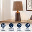 Lampe de table à DEL 22,25 po Highland Classic-1576385716