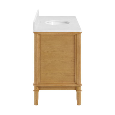 Meuble-lavabo simple 48 po avec plateau en marbre Juliette Juliette