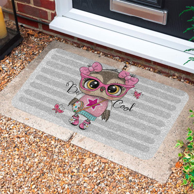Paillasson durable en PVC antidérapant de 15,7 po x 27,6 po | Matériau 100% PVC résistant aux intempéries | Idéal pour une utilisation intérieure et extérieure, facile à nettoyer, design élégant pour les entrées de maison et les patios