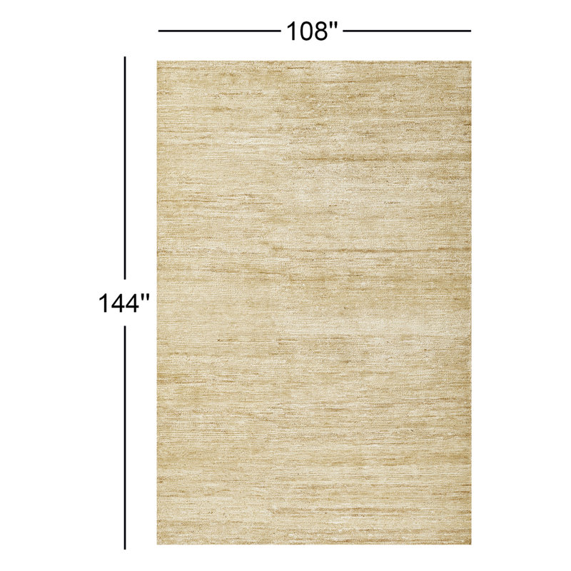 Tapis abstrait noué à la main Caterina, Rectangle 9 pi x 12 pi