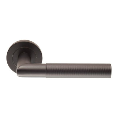 Crown Curled Lever on Concealed Fix Round Roses