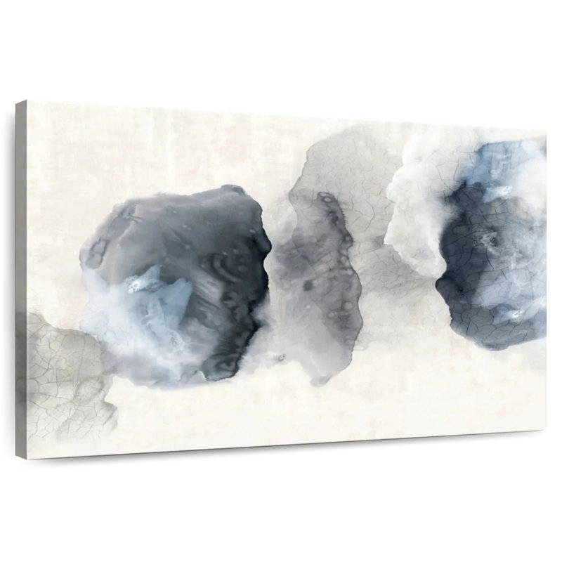 Avery Crackled Blue Rocks, 26" H x 39" W