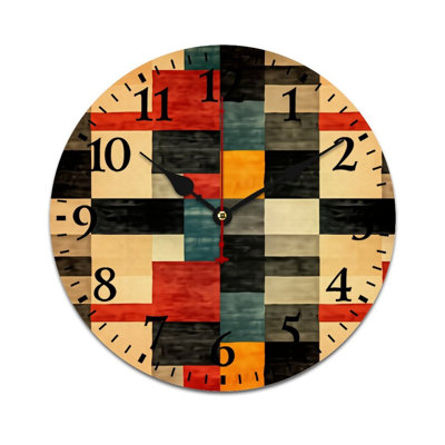 Horloge murale rétro 12 "x 12" pour bureau et véranda
