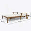 Double chaise longue de patio avec coussin-414613826
