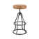 Bernardo Swivel Upholstered Adjustable Height Counter Stool with Metal Frame