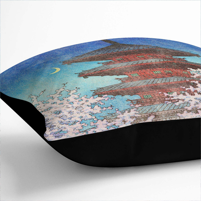 Square Cushion, 55cm H x 55cm W x 20cm D, Black