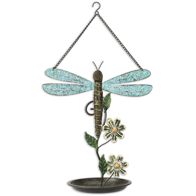 Metal Hanging Tray Bird Feeder