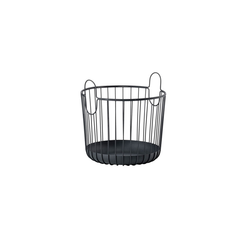 Zone Denmark Decorative Bin, Black, 30cm H x 30cm W x 30.5cm D