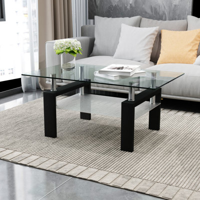 Kissena 4 Legs Coffee Table with Storage