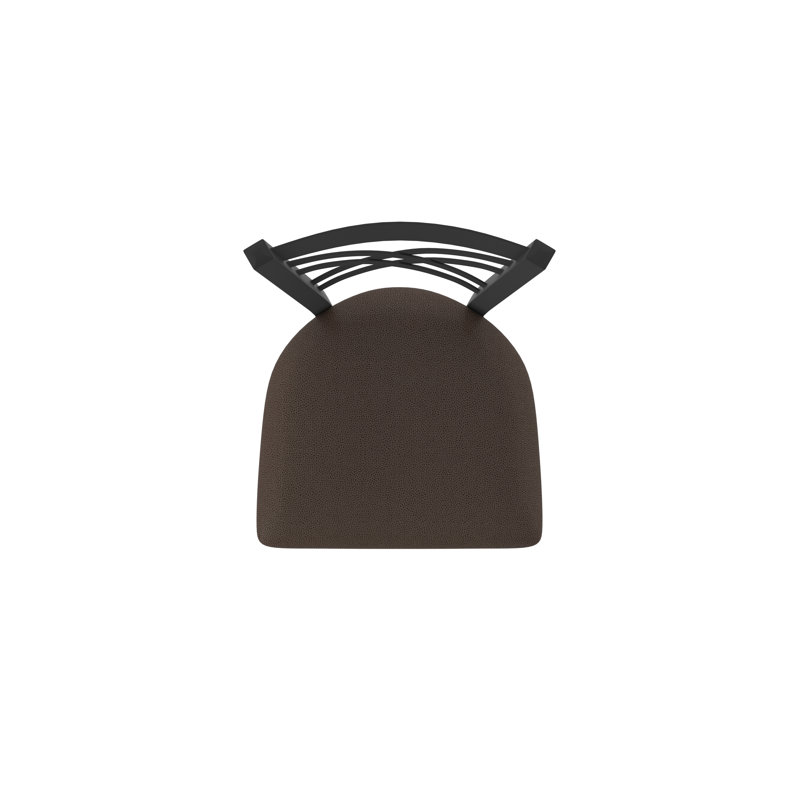 820 Catalina Swivel Stool, Vinyl-Rein Coffee, Black Wrinkle, Extra Tall (36" Seat Height)