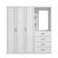 Kimberley 3 Door 4 Drawer Combi Fitment Wardrobe-794513512
