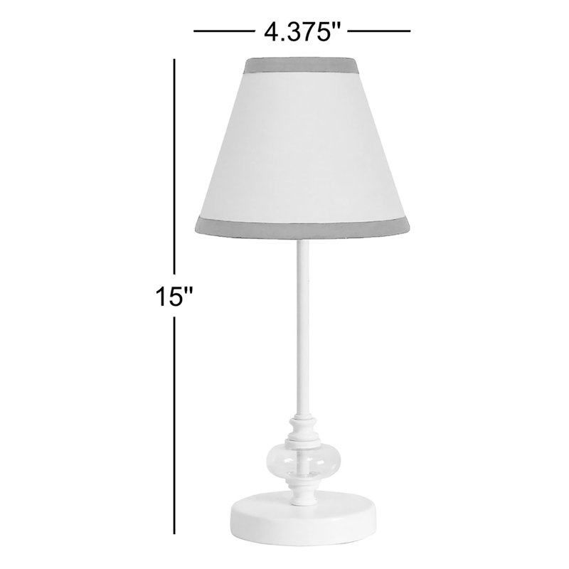 Ensemble de lampe de table 15 po Rothrock, Indigo, Blanc mat