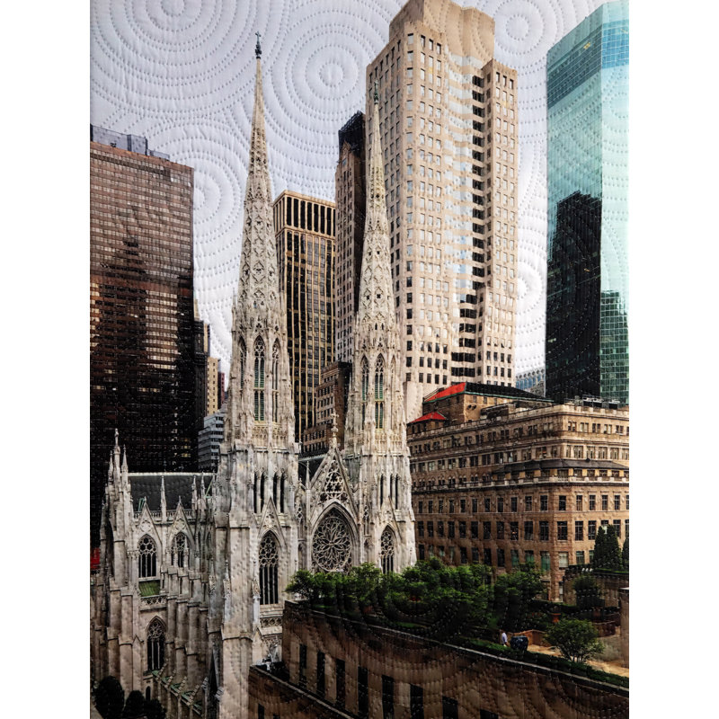 St. Patrick's Cathedral Print by Marilyn Henrion, Black Framed Paper, 21.25" H x 17.25" W