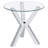 Alexa Chrome 3-piece Round Coffee and End Table Set