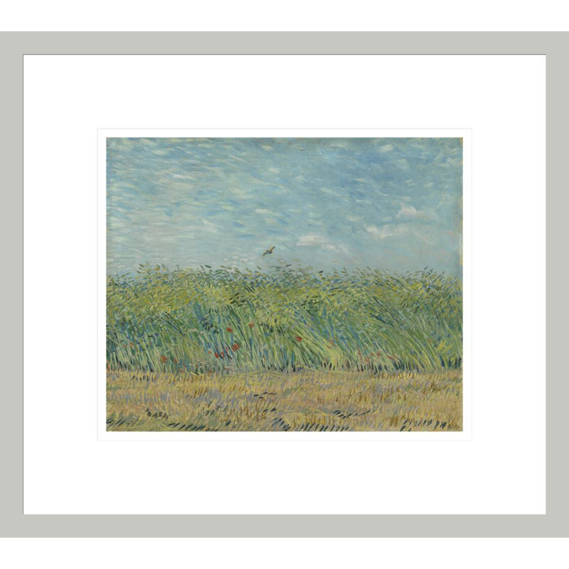 «Wheatfield with Partridge» par Vincent van Gogh, impression giclée encadrée, 13,75 po H x 15,45 po L