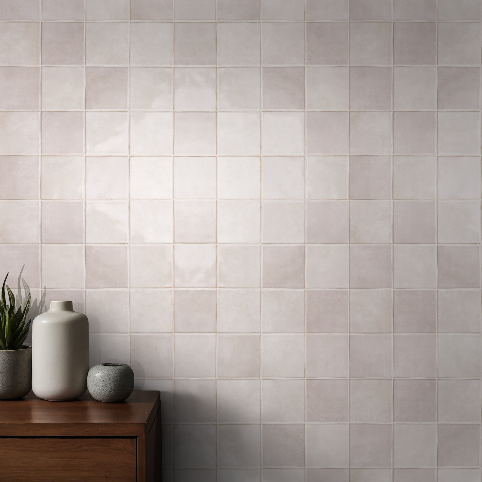 Renzo Ceramic Wall Tile, Sterling