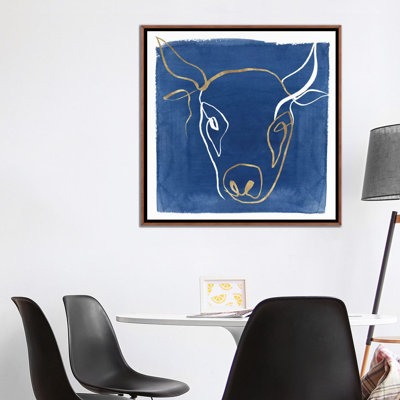 Indigo Ox par Isabelle Z - impression d'art graphique