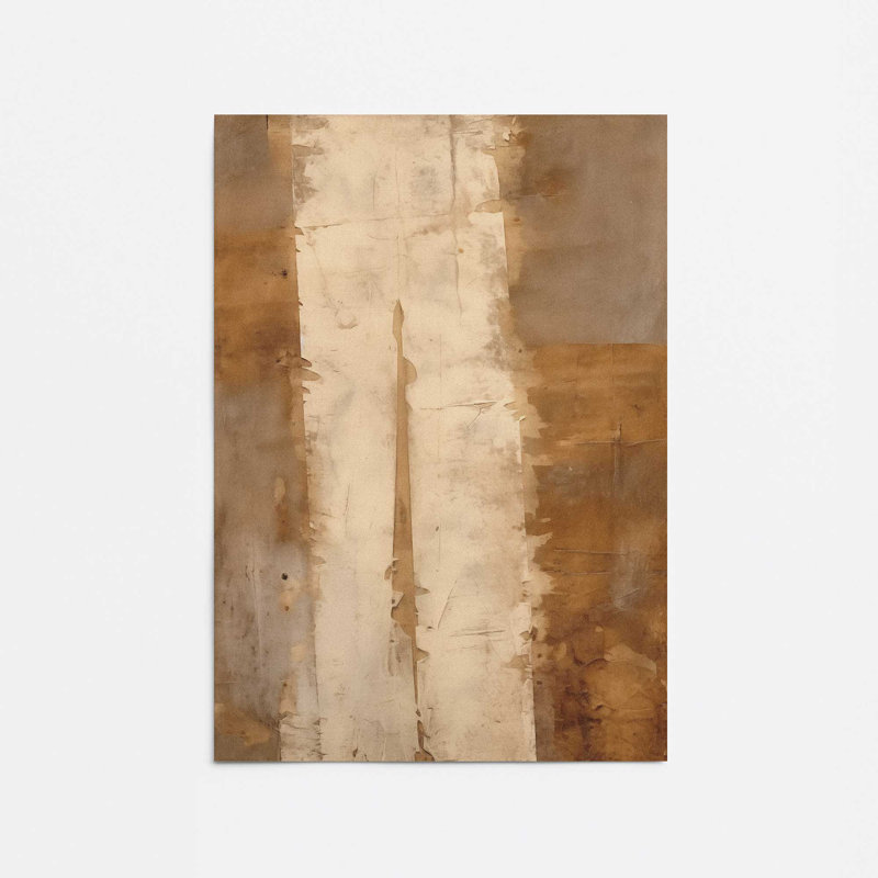 Sienna Strips I, Papier, H 16 po x l 12 po