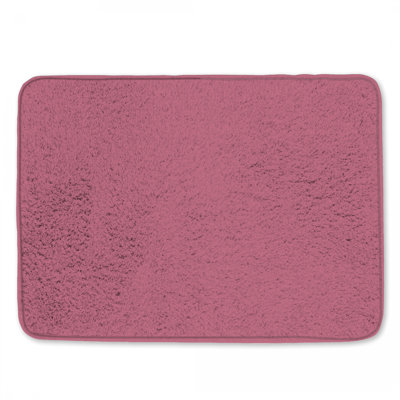 Solid Pink Background Bath Mat