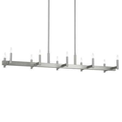 Lustre classique pour îlot de cuisine à 10 lumières Erzo