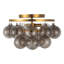 Plafonnier semi-encastré en or 18 po Faye-425122520-425122523
