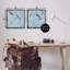Ensemble de 2 toiles flottantes Menthe Serenity Birds over Blue, design par Melissa Wang-297846204-297846186