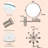 Rechargeable Lighted Wall Mounted Makeup Mirror With 3 Colour Lights,Dimmable Touch Screen,8 Inch LED Double Sided 1X/10X Magnifying 360°Flexible 13 Inch Retractable-1296209459
