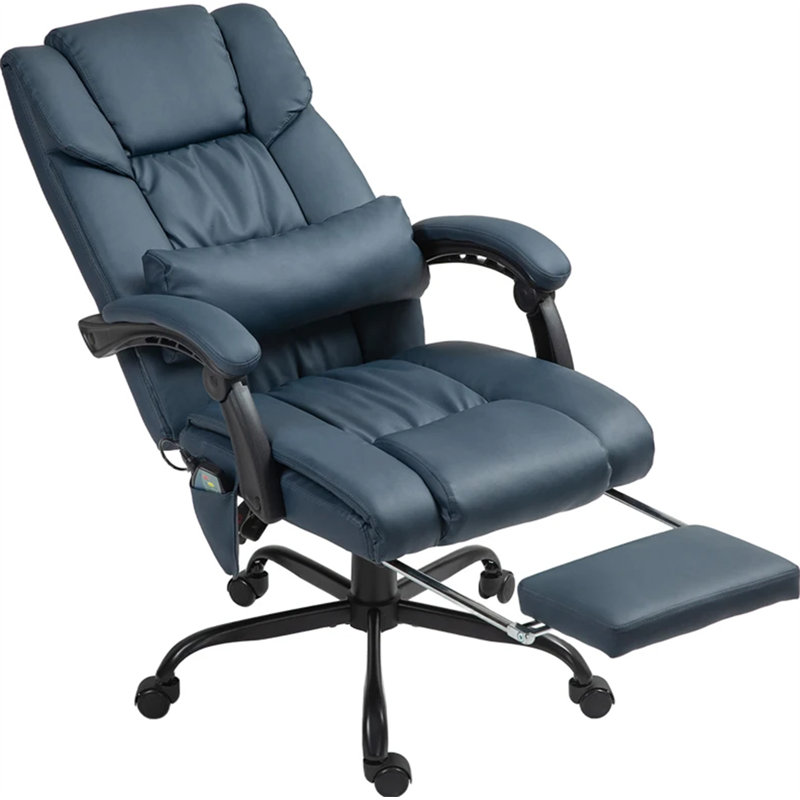Chaise de bureau inclinable à haut dossier, 29.25", Brun