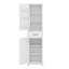 Grande armoire de rangement pour salle de bain avec tablettes réglables