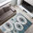 Decorative Printed Rug with Abstract Geometric Design in Soft Neutral Tones Perfect for Enhancing Your Living Room or Bedroom Decor-765439729