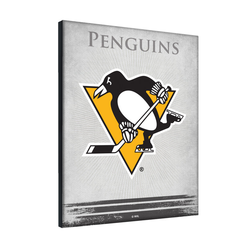 « NHL », impression sur toile, Pittsburgh Penguins, H 24 cm x l 32 cm