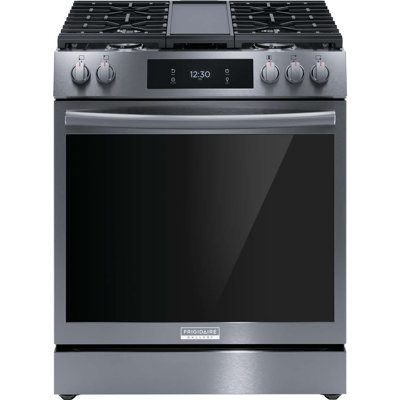 Frigidaire 30"" Front Control Gas Range With Total Convection -  GCFG3060BD