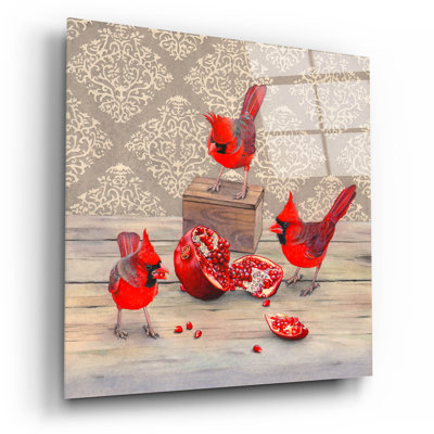  'Seeing Red' by Marvindale Acrylic Glass Wall Art, 12" x 12"
